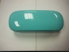 Brand New! Kate Spade New York Green  Teal Hard Shell Eyeglass Case