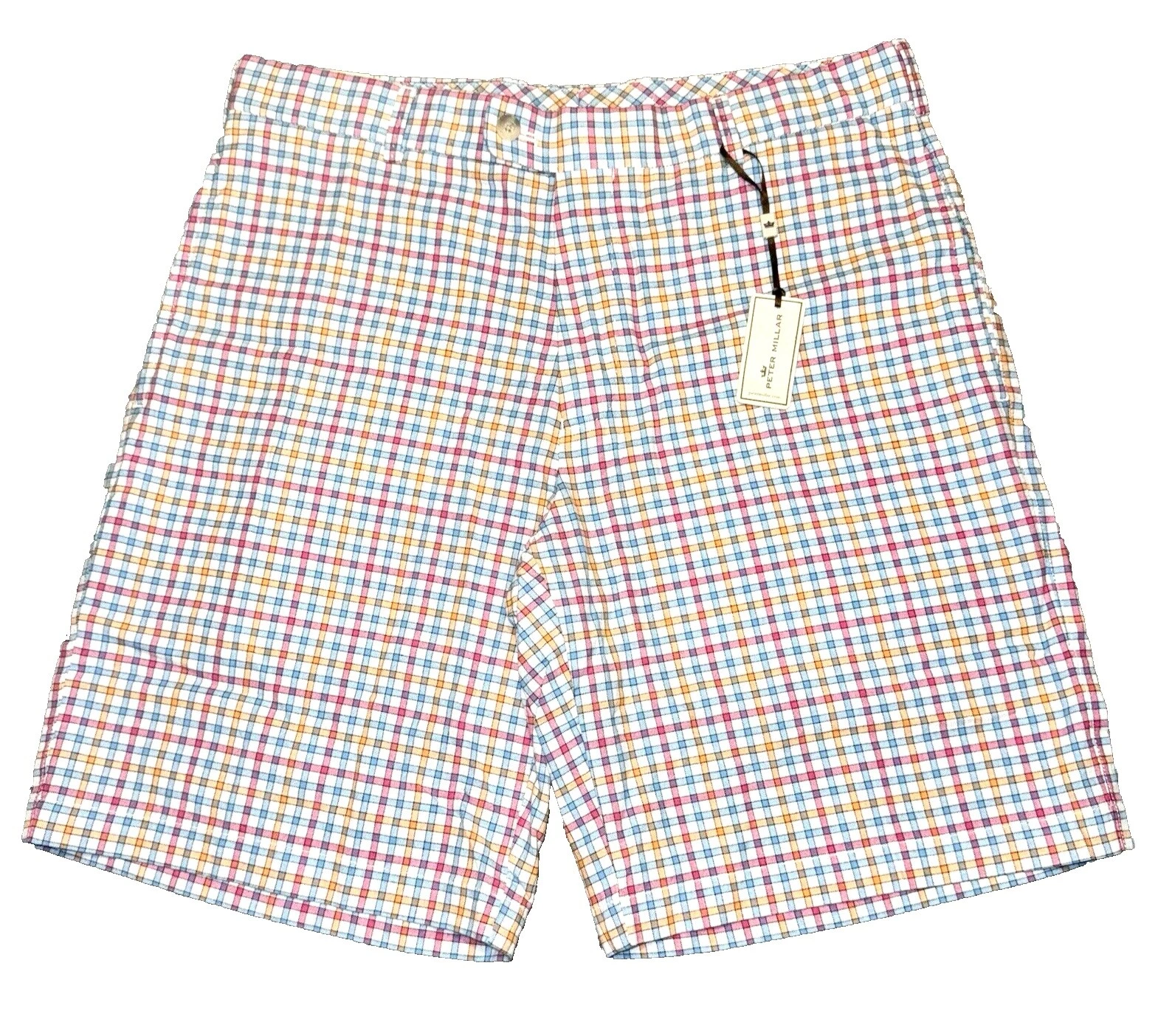 Pantalones Cortos de cuadros de algodón Peter Millar para hombres