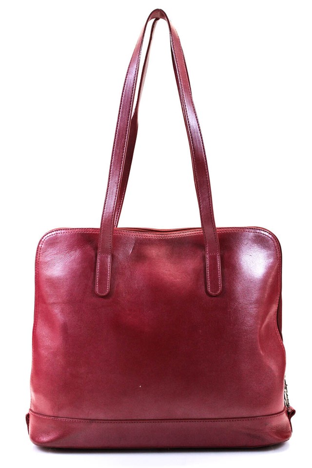 Jack Womens Leather Zipper Closure Silver Tone Shoulder Handbag