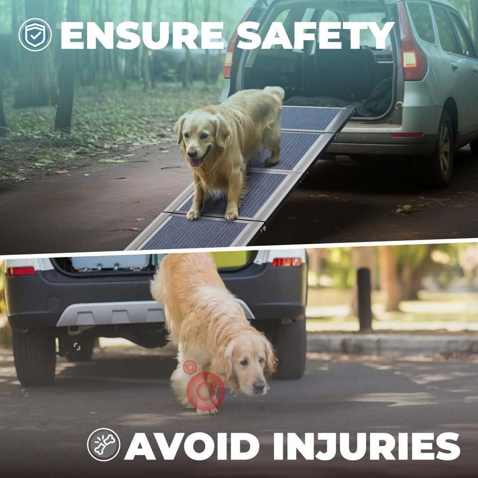 Dog Ramp for Car, Portable Pet Ramp for Large and Small Dogs, Folding