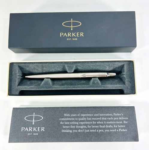 Stylo Parker Ancien - Bille/Roller - Longueur 13 Cm - Fonctionne Mais Encre à Changer - Avec Boîte D'origine