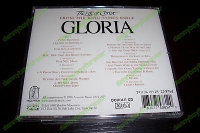 Gloria NM 2 CD Set The Life of Jesus Christ From King James Bible Lex De Azevedo