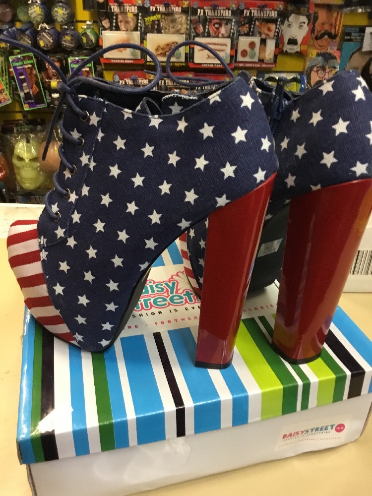 NEW NEW NEW IN BOX DAISY STREET SHOES Usa American Stars Stripes Platform Boots SZ 6 c2ba9a NEW NEW NEW IN BOX DAISY STREET SHOES Usa American Stars Stripes Platform Boots SZ 6 c2ba9a