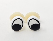 8 pair Zims VTG Black White 14mm Comical Cartoon Plastic Safety Eyes Craft Doll