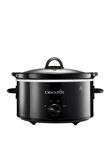 New Crockpot 3.7L Slow Cooker Black Removable Easy Clean Ceramic Bowl UK Seller - Picture 3 of 8