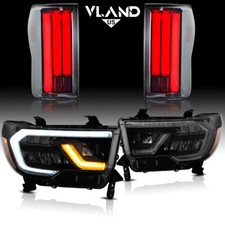 Vland For 2007-2013 Toyota Tundra Led Headlights Frontrear Tail Lamps Wdynamic