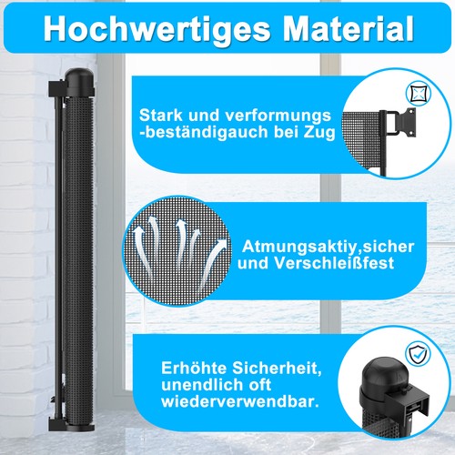 Neu Treppenschutzgitter PVC Ausziehbar 150cm 180cm 300cm Türschutzgitter Kinder - Bild 3 von 17