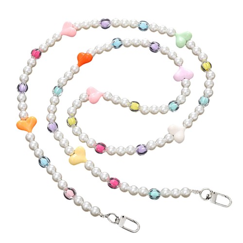 Mobile Phone Lanyard Crossbody Necklace Chain Pearl Strap Anti-lost Hanging Rope - 第 5/35 張圖片