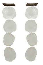 dekorativer maritimer Dekoanhänger Windspiel Muschelmobile echte Muscheln 2-er