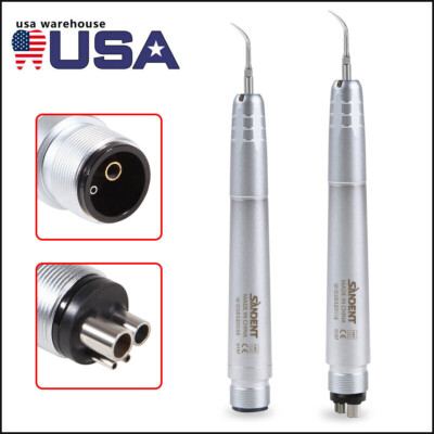 USA Dental Ultrasonic Air Perio Scaler Handpiece Hygienist 2 & 4-Holes 3 Tips CE