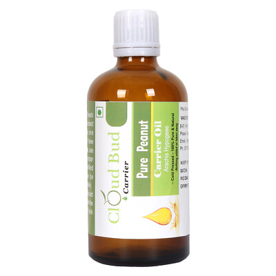 Cloud Bud Pure Peanut Carrier Oil Arachis Hypogeae Cold Pressed For Hair Natural