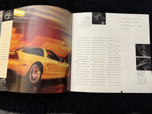 1999 Acura NSX and NSX-T Targa Dealer Showroom Sales Brochure Catalog OEM - Picture 5 of 12