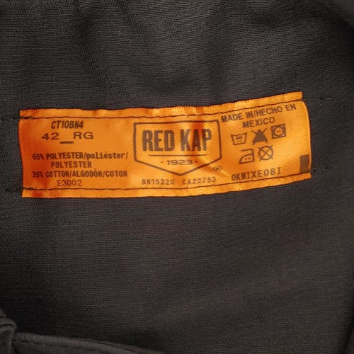 Red Kap Long Sleeve Full Lightweight Work Coverall Brown Men's Read Measurements - Picture 5 of 5