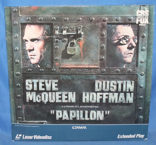 Papillon 1973 Laser Disc CBS Fox Home Video Laserdisc 2 Disc