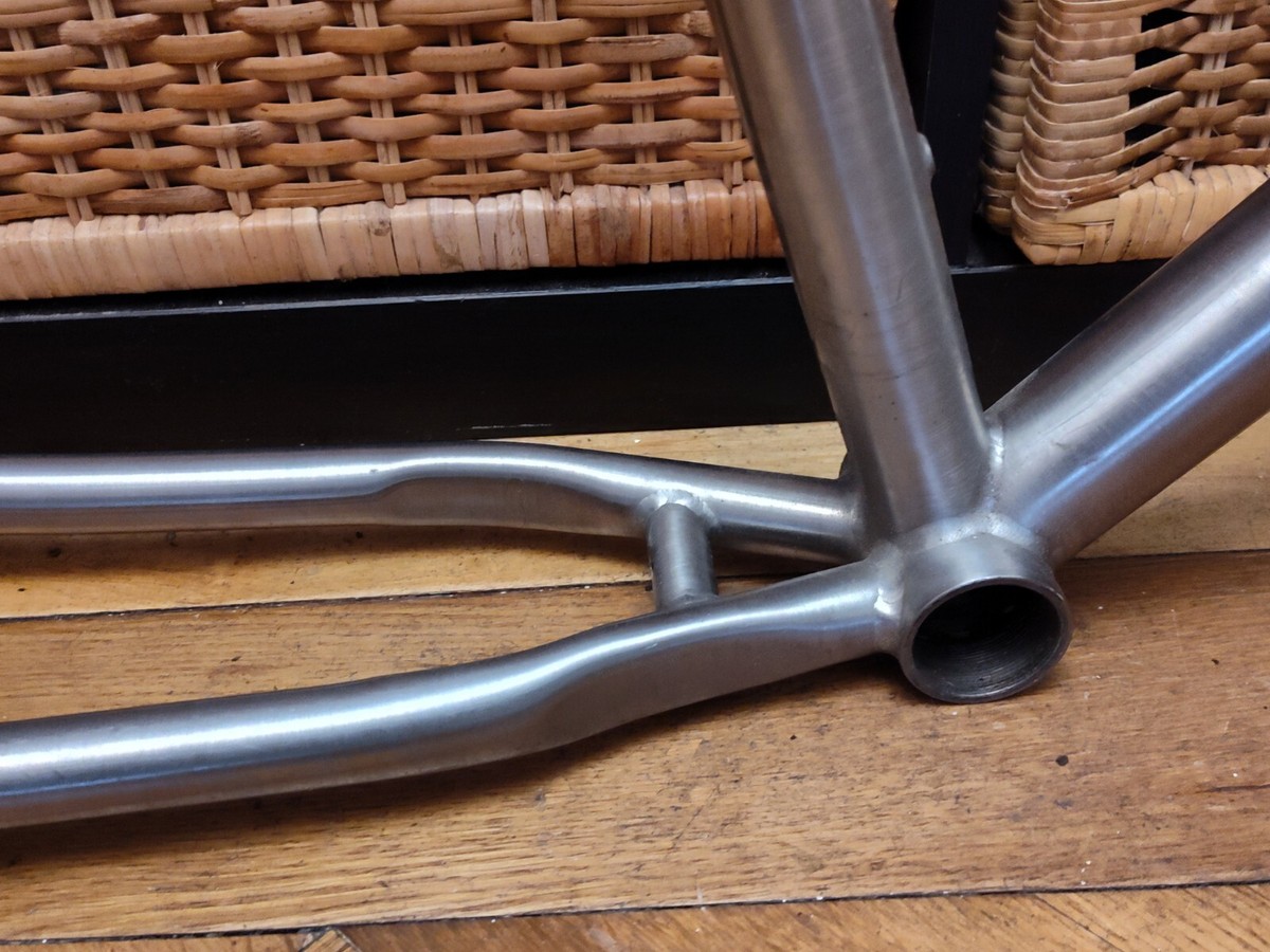 Vintage Custom Titanium Mountain Bike Frame 18