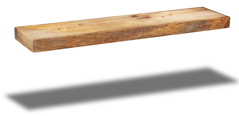 SOLID MANGO WOOD LIGHT LARGE FLOATING SHELF NEW INDIAN FURNITURE