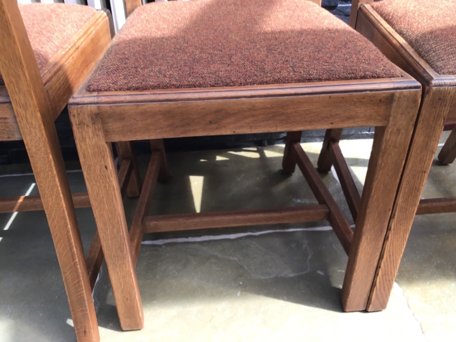 Robert Thompson "Mouseman"/Arts & Crafts Interest 4 Chairs eBay