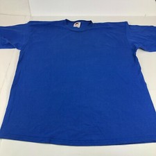 Vintage Y2K Nike Shirt Men's Extra Extra Large Blue Made In The USA Silver Tag