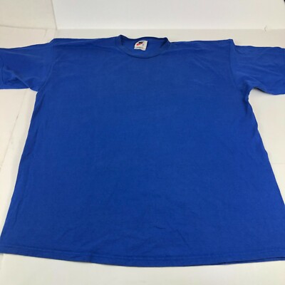 Vintage Y2K Nike Shirt Men's Extra Extra Large Blue Made In The USA Silver Tag