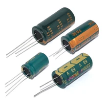 63V 100/470/1000/2200/3300/4700/6800UF Radial Aluminum Electrolytic Capacitors 