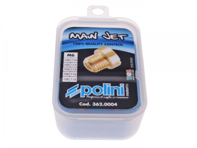 Vergaser Hauptdüse Set Polini 6mm für Dellorto Vergaser 100 - 118