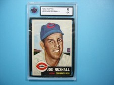 1953 TOPPS MLB BASEBALL CARD #105 JOE NUXHALL KSA 5 EX SHARP '53 TOPPS GL