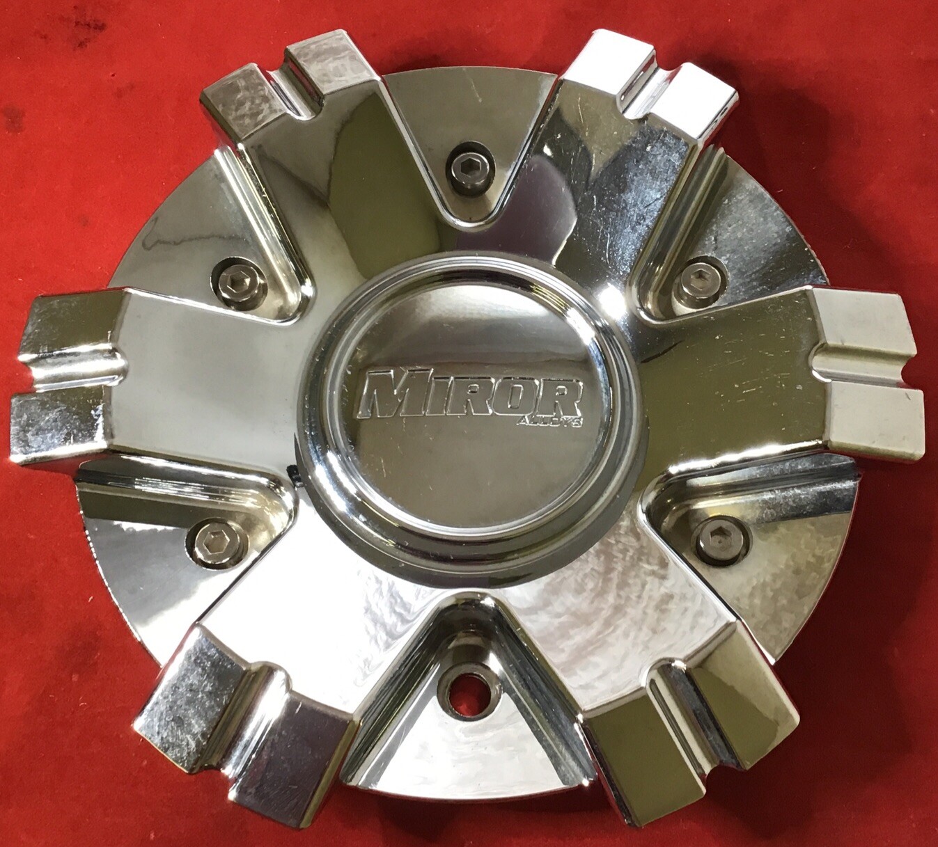 ONE NEW  MIROR CUSTOM WHEELS CENTER CAP CAP-577L202  CHROME ABS CAP 8490-image