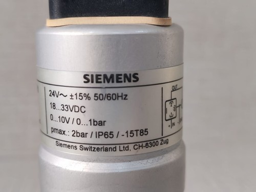 SIEMENS QBE3000-D1 DIFFERENTIAL PRESSURE SENSOR- WITHOUT ACCESSORIES - Picture 3 of 9