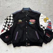 VTG 90s Chase Jh Design NASACR Jeff Gordon Winston Cup Reversible Jacket Sz 2XL