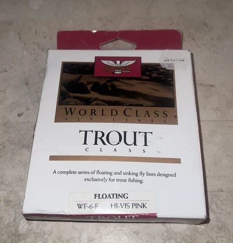 New Fenwick World Class TROUT Floating HI VIS PINK WF-6-F WF6F Trout Fly Line