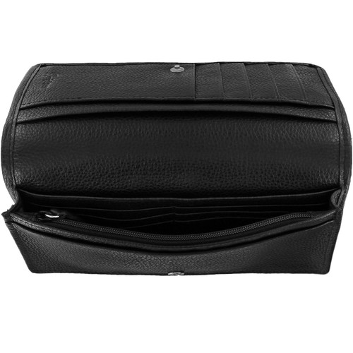 NWT Brighton PETALWINGS ROCKMORE Butterfly Large Black Leather Wallet MSRP $185 - Picture 5 of 6