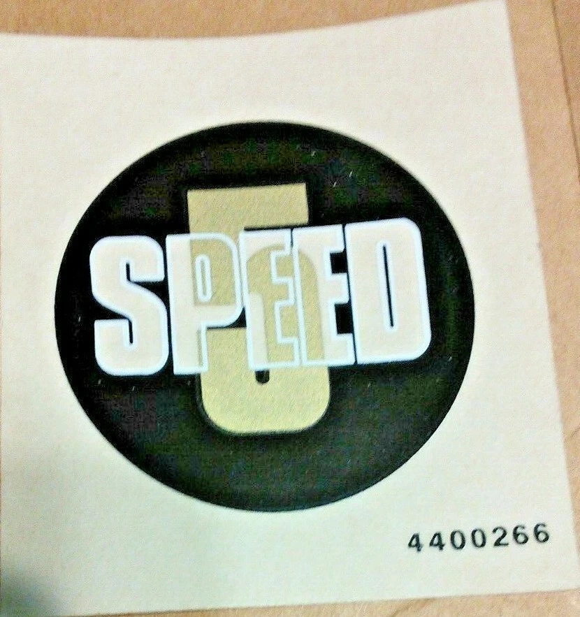 5 SPEED rear fender mudguard sticker 1971-78 Triumph T120 TR6 T140 TR7 T150 - Image 3 of 4