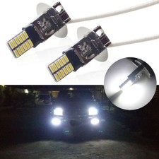 2pcs High Power 6000k White H3 12v 24-smd Led Fog Light Driving Drl Light Bulbs