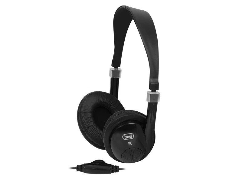 Cuffia Stereo Leggera per TV Televisore Trevi HTV 636 con Cavo 5 Metri e Volume