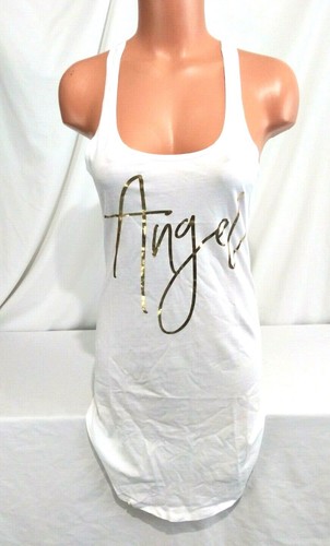 Victorias Secret STRETCH COTTON MODAL ANGEL Sleepshirt TANK Night Gown NWT XS - Picture 5 of 6