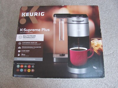 Brand New Keurig K-Supreme Plus Single Serve Coffee Maker - Stainless Steel