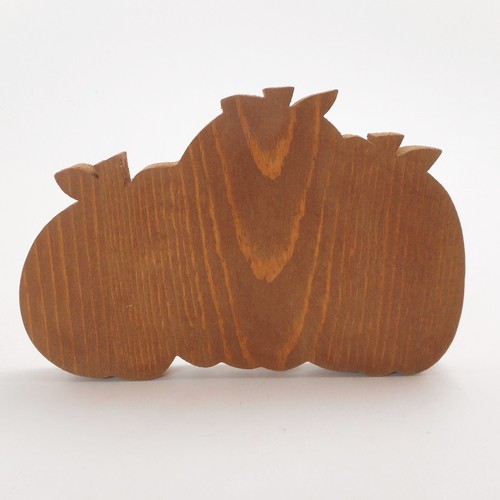 Kürbis Holz Block Deko Halloween Herbst Herbst Sitter orange für Regal Tisch - Bild 2 von 4