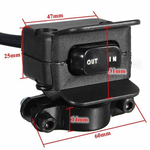 Heavy Duty Handlebar Control Line Winch Rocker Switch Control Warn for ATV/UTV - Picture 6 of 7
