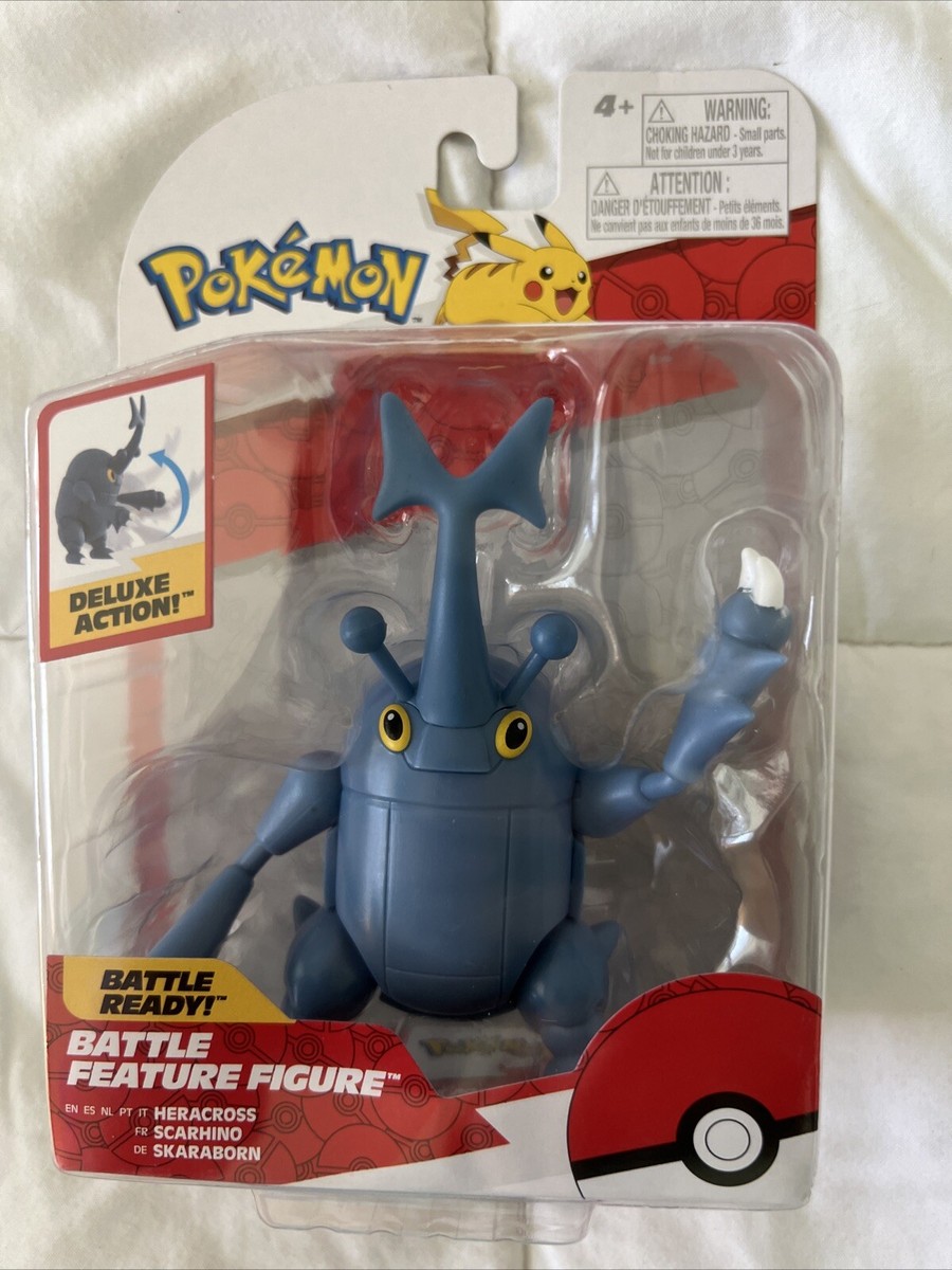 Jazwares ポケモンフィギュア ヘラクロス Jazwares Pokemon Battle Feature Heracross 4.5