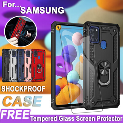 Amazon Samsung A21s Glass Back Cover Shockproof Cover Samsung A21s