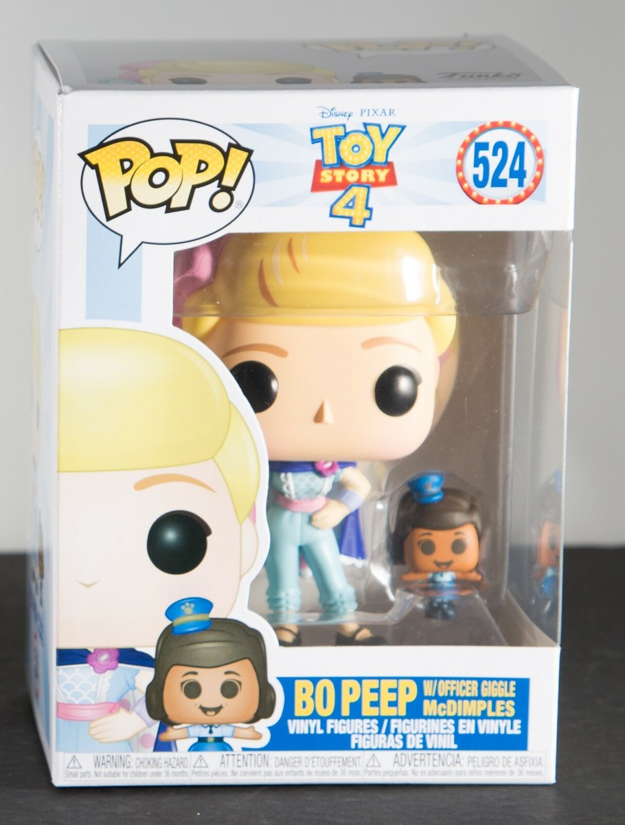 トイストーリー　FUNKO POP まとめ売り(単品販売可) Funko Pop Toy Story 4 Bo Peep with Officer Giggles McDimples #524