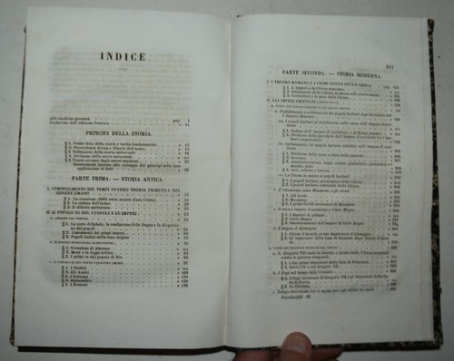 STORIA UNIVERSALE - ediz. 1853 - Quadro analitico - Foto 8 di 9