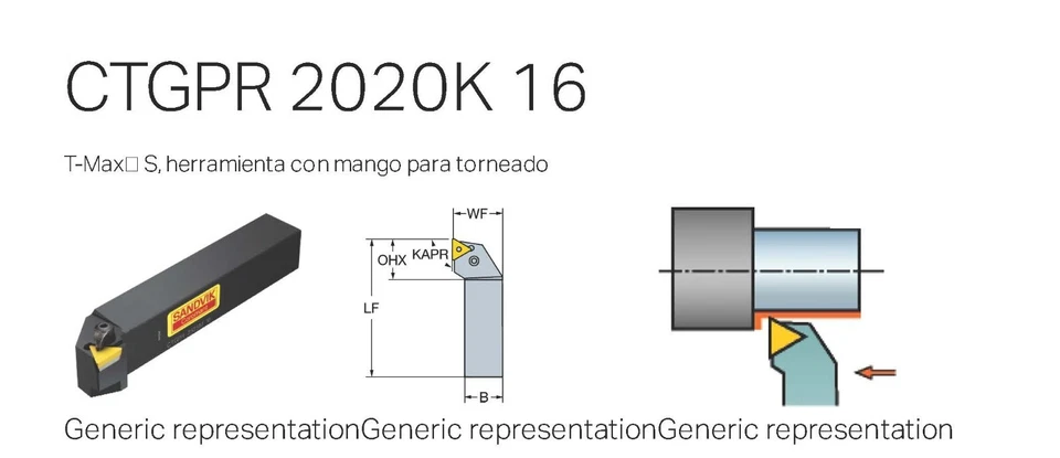 1 PORTA HERRAMIENTAS CTGPR-2020 K16, SANDVIK (SWEDEN) - Imagen 4 de 4