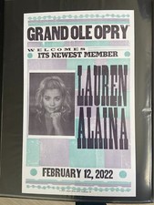 Lauren Alaina Opry Induction Hatch Show Print 2022