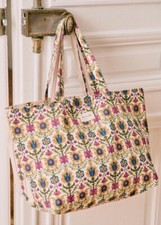 NWOT Sezane Floral Tote Cotton Bag Totebag Shopping Limited Edition