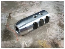 Stainless Steel 1/2x28 Thread 223 Short Competition Muzzle Brake with Washer