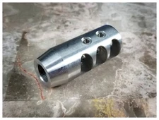 Stainless Steel 1/2x28 Thread 223 Short Competition Muzzle Brake with Washer