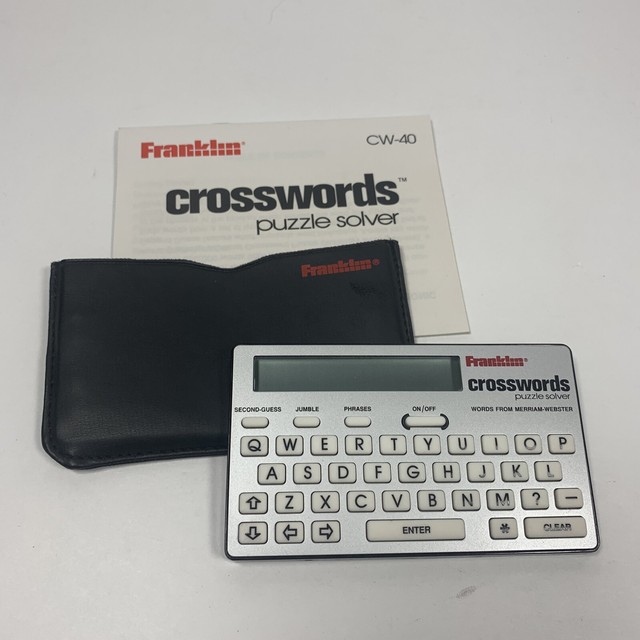 Franklin Crosswords Puzzle Solver Cw40 Handheld Crossword Helper
