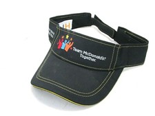 NOS McDONALDS EMPLOYEE VISOR, TEAM TOGETHER EMBROIDERY