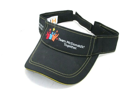 NOS! McDONALDS EMPLOYEE VISOR, TEAM TOGETHER EMBROIDERY